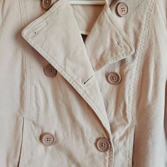 Gap Y2K Double Breasted Lightweight Stretch Peacoat - Size M - Picture 5 of 11